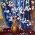 Vaso e fiori di mandorlo, Zamora, Spagna, anni sessanta.